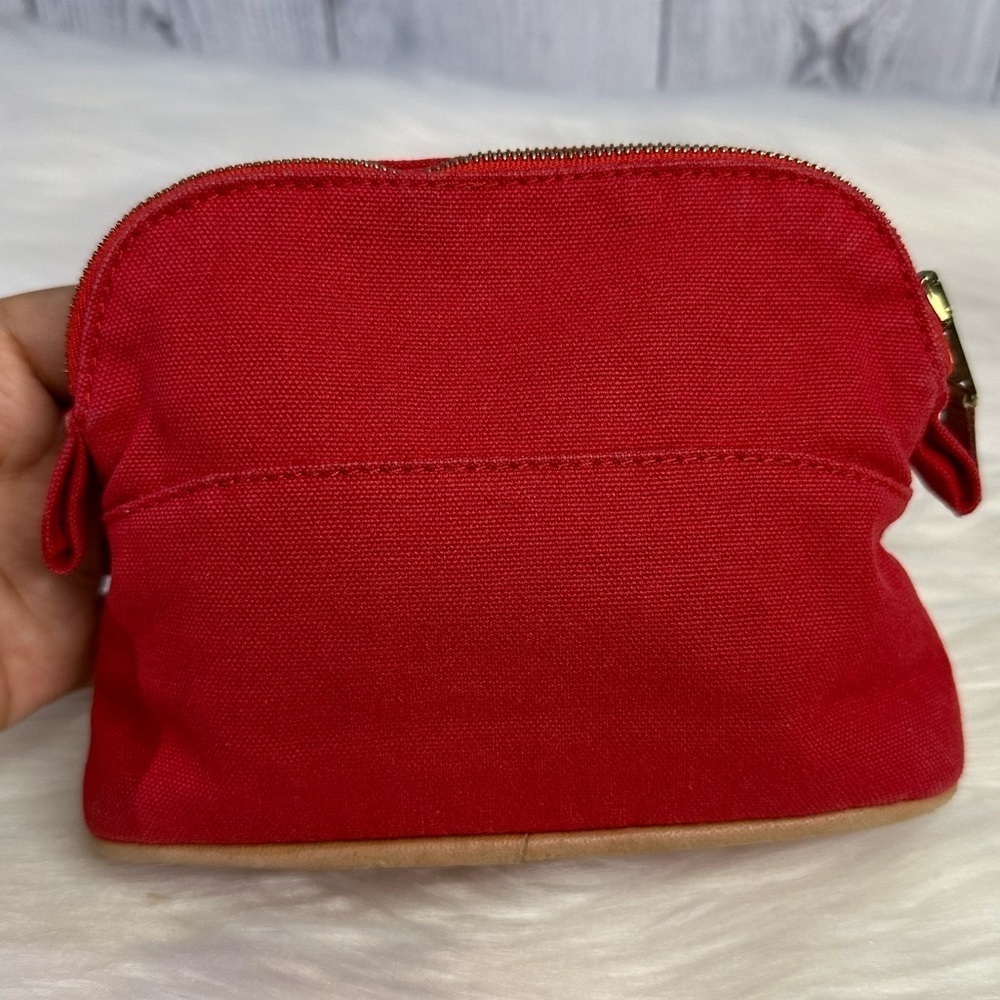 HERMES mini bolide pouch in red - Picture 4 of 17